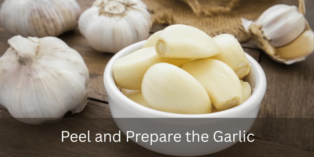 Freshly peeled garlic cloves ready for drying.